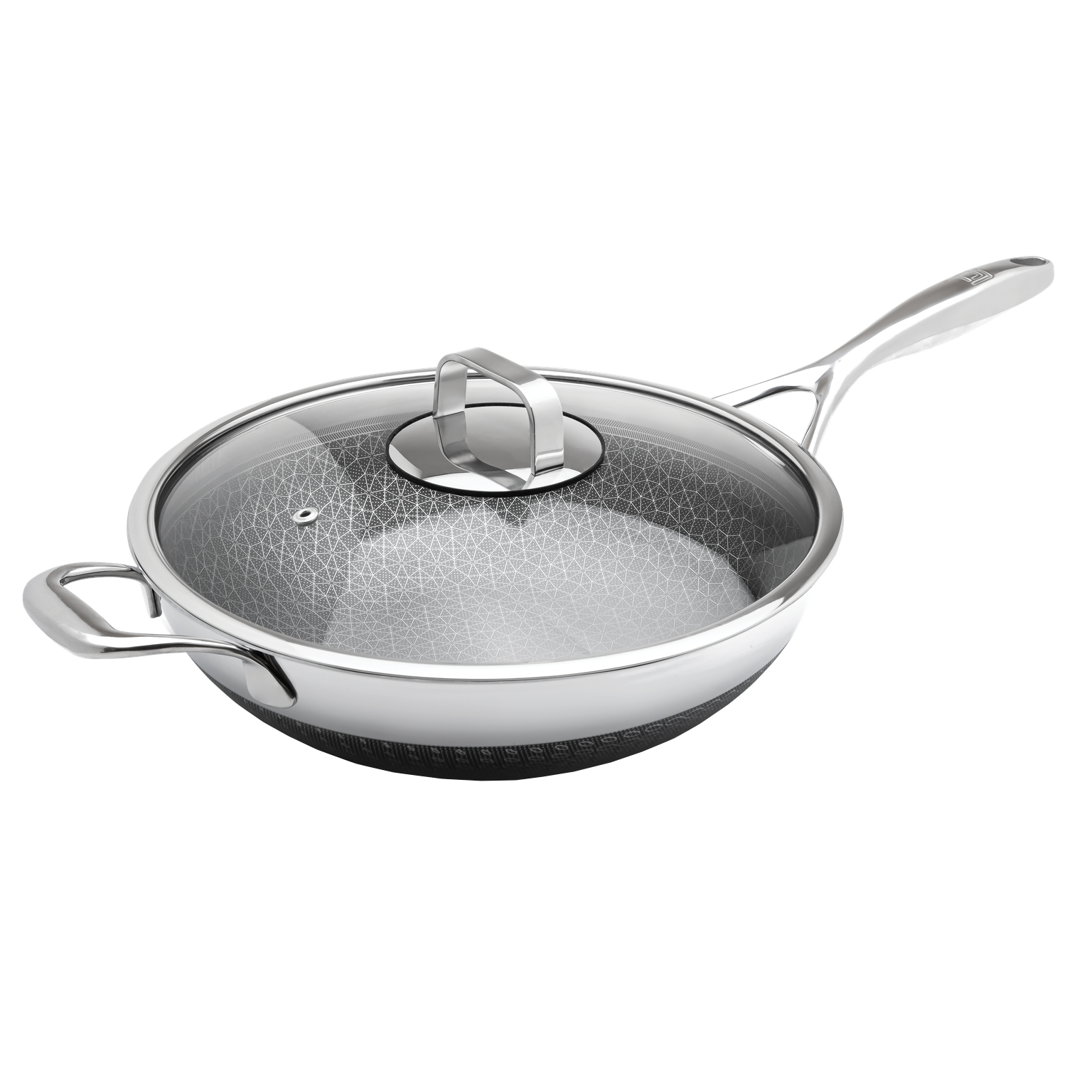 DiamondClad™ 12-Inch Thermowave™ Hybrid Wok and Lid Set